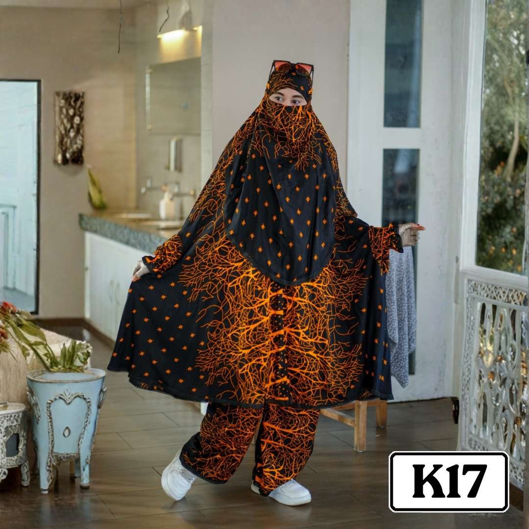 Khimar with plaju - Code K17