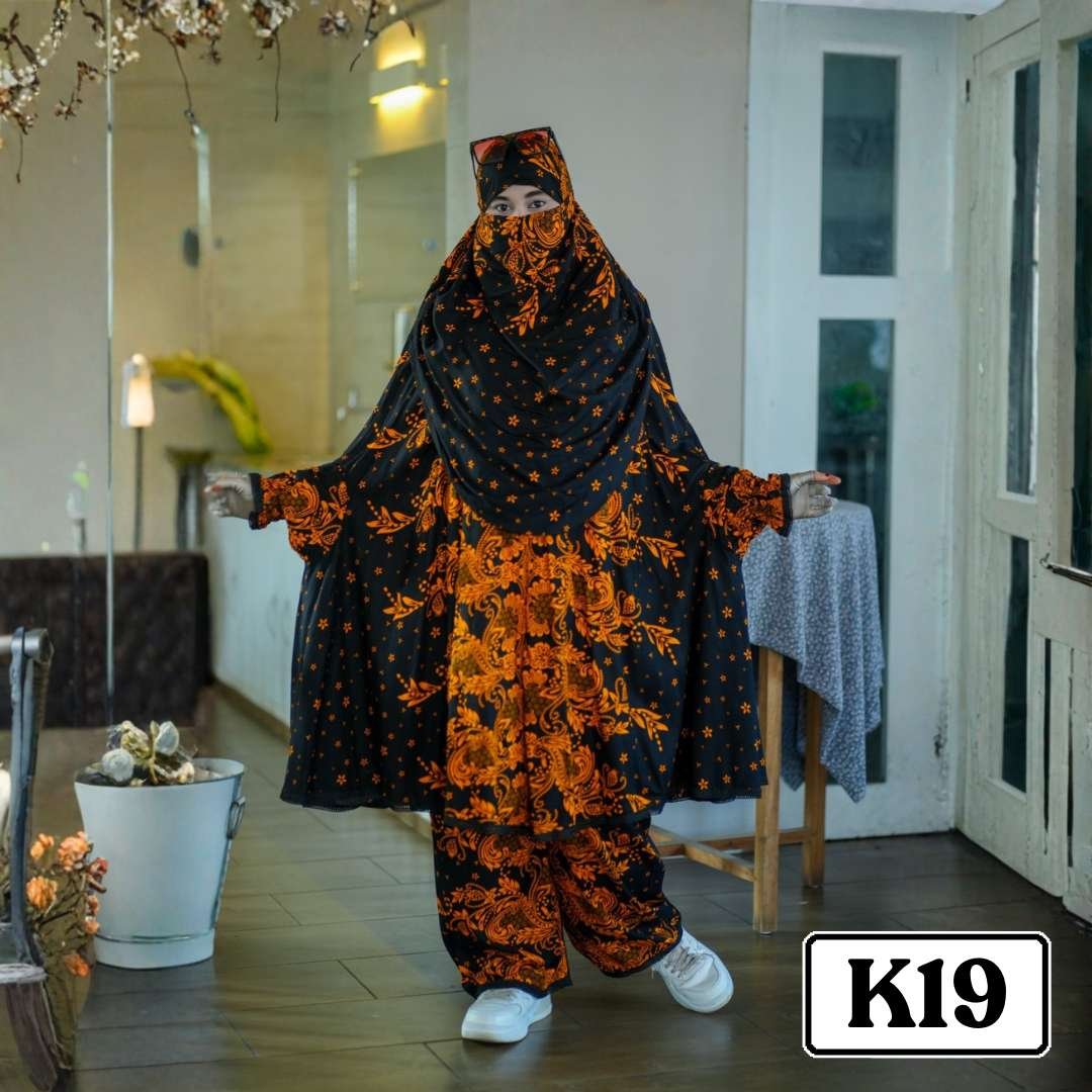 Khimar with plaju - Code K19