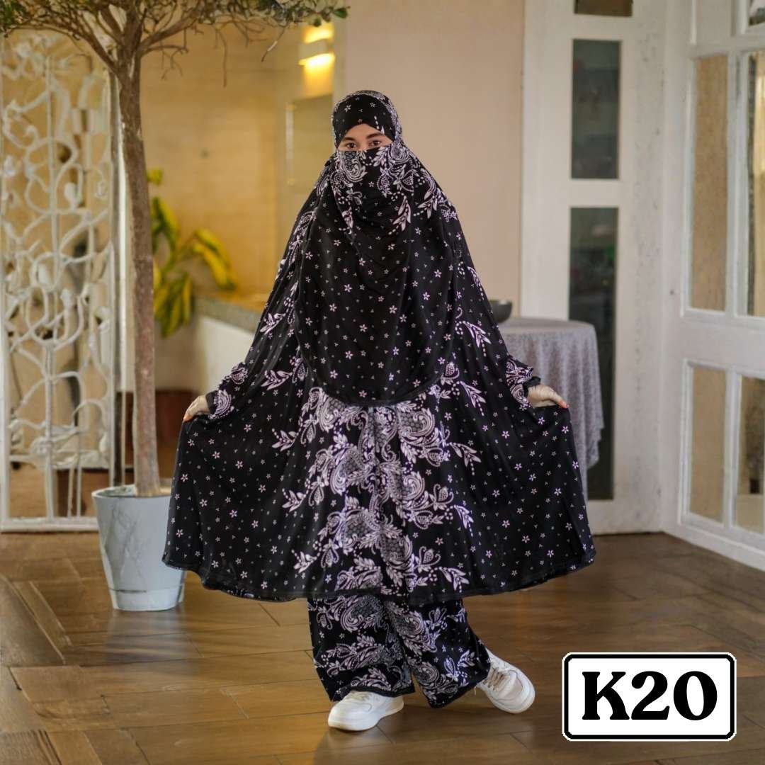 Khimar with plaju - Code K20