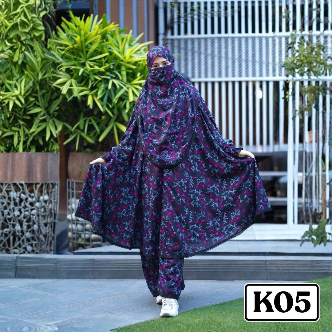 Khimar with plaju - Code K05