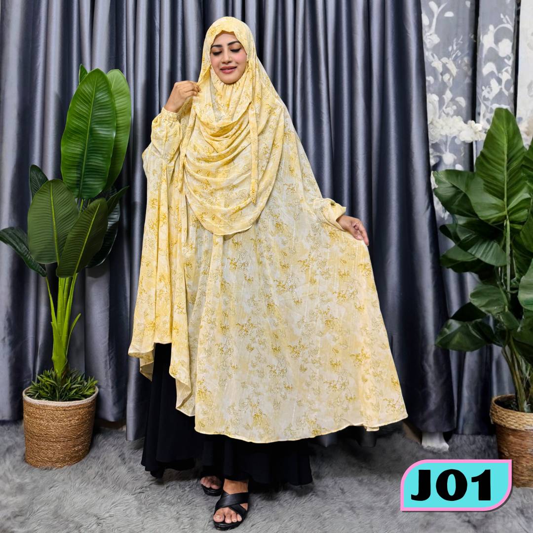 Georgette Semi Long Zilbab - J01