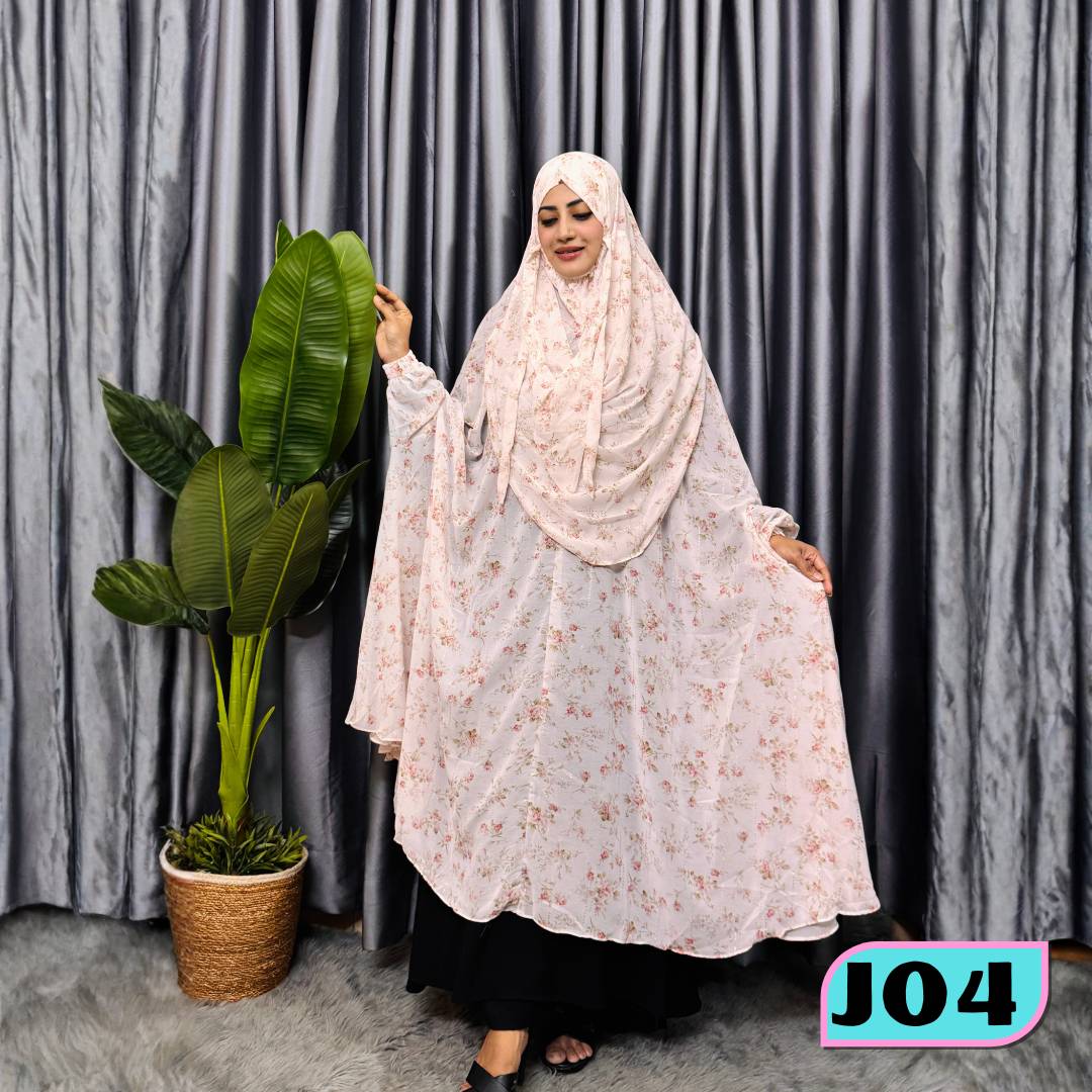 Georgette Semi Long Zilbab - J04