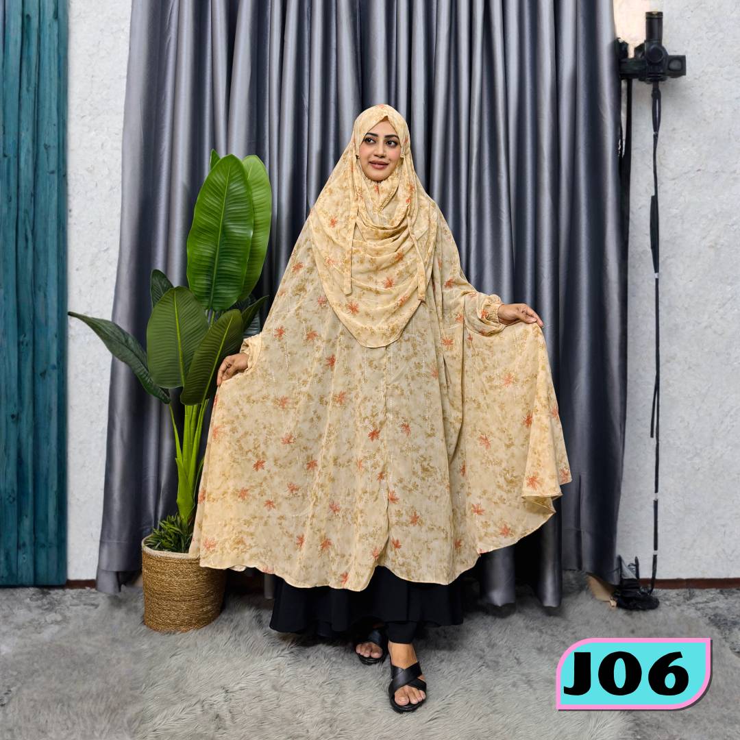Georgette Semi Long Zilbab - J06